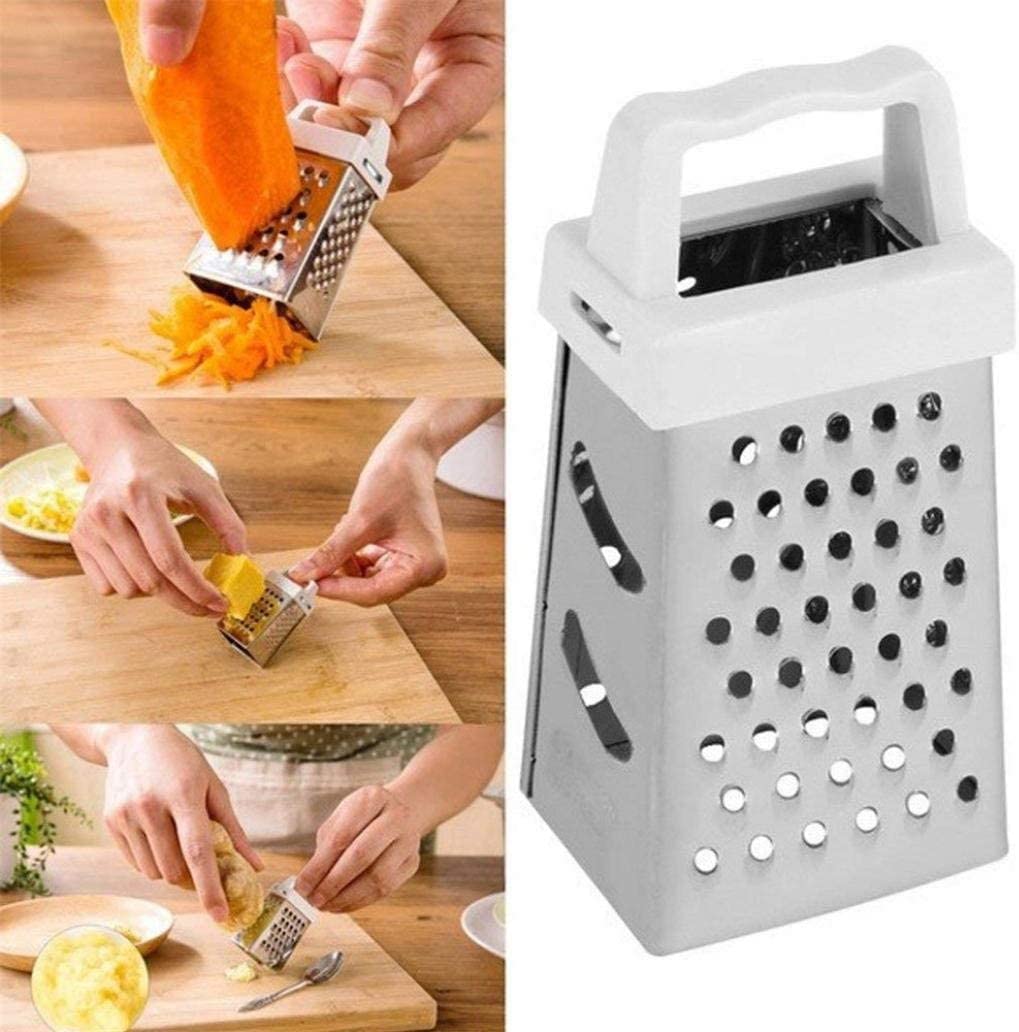 Mini Grater, Stainless Steel Cheese Ginger Vegetable Spices Small Grater for Kitchen (Rose)
