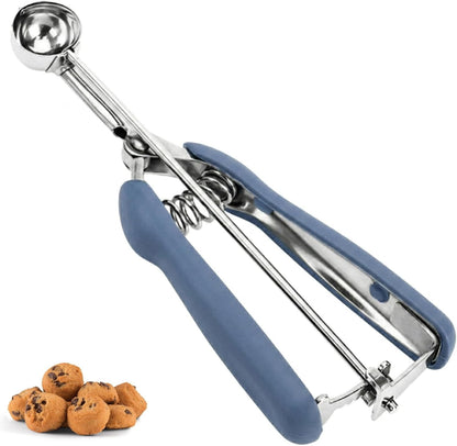 Cookie Scoop, Ice Cream Scoop, 1Tbsp/15 ml/0.5oz Cookie Scoops for Baking, 18/8 Stainless Steel Cookie Scooper for Baking, Ice Cream Scooper with Trigger Release, Cookie Dough Scoop with Non-slip Grip