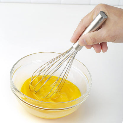 PrepWorks 10 Inch Fat Whisk - Stainless Steel Whisk for Mixing, Beating, and Stirring Sauces, Batter, and More