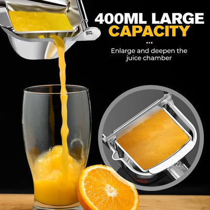 Aluminum Alloy Manual Juice Squeezer, 2026 New Heavy Duty Fresh Fruit Juice Extractor Handheld Fruit Juicer, Manual Citrus Juicer Press for Orange Citrus Pomegranate Lime Grapefruit (1PC)