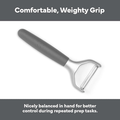 Misen Stainless Steel Vegetable Peeler - Dishwasher Safe Y Peeler - Easy to Use with Potatoes, Cabbage, Carrots, and More - Progessional Grade Kitchen Tool - Black