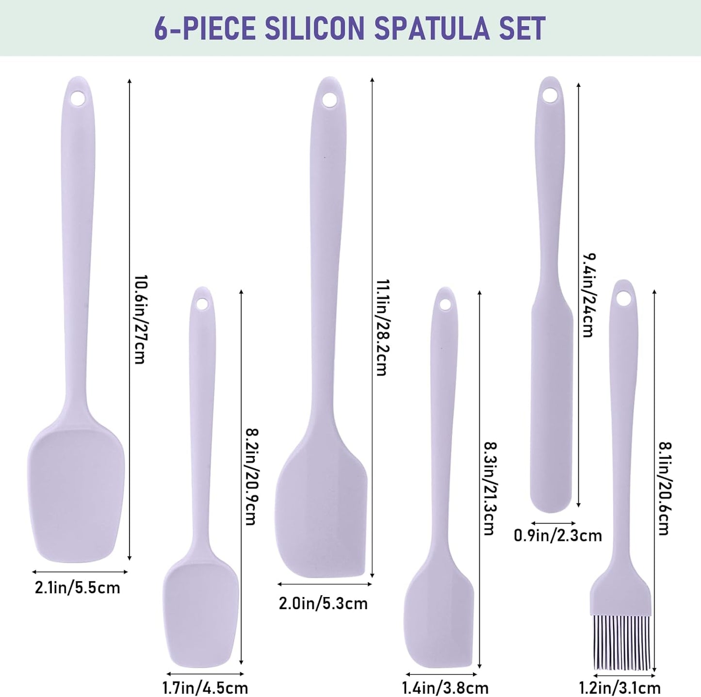 4 Pcs Silicone Jar Spatula, Non-Stick Heat Resistant Cake Cream Spatulas Set, 9.8 inch Cake Cream Butter Spatulas(4 colors）