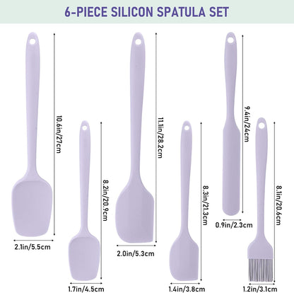 4 Pcs Silicone Jar Spatula, Non-Stick Heat Resistant Cake Cream Spatulas Set, 9.8 inch Cake Cream Butter Spatulas(4 colors）