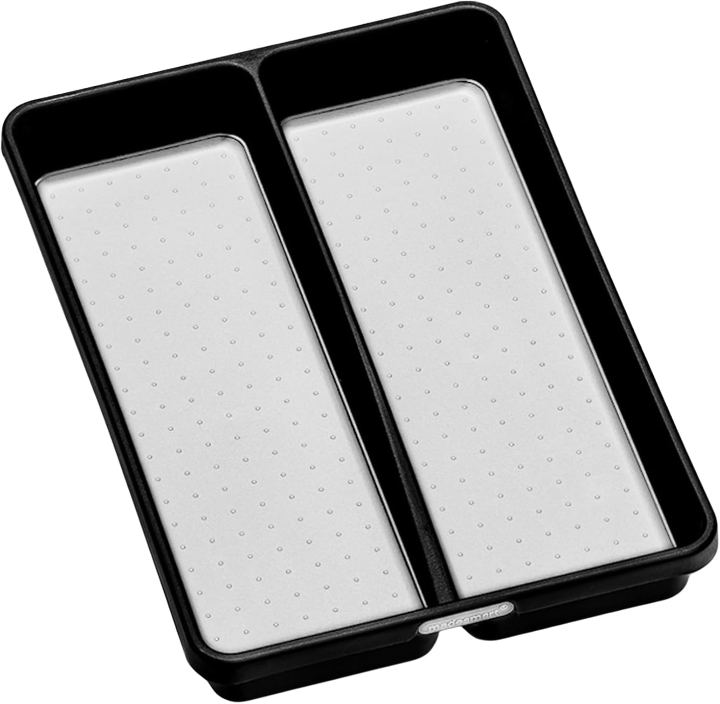 madesmart Premium Small Utensil Tray, Deep Storage for Ladles, Whisks & Serving Tools, Non Slip Lining, for Drawers & Home Organization, White