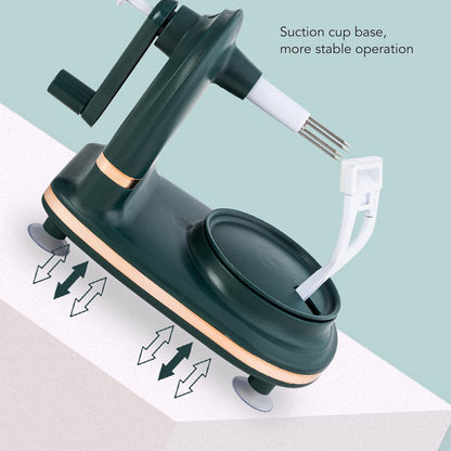 Topyond Apple Peeler Slicer Corer, Multi-Function Fruit Peeler with Stainless Steel Blades, Vegetable Peeler for Apples, Potatoes, Pears, Easy to Use Kitchen Tool
