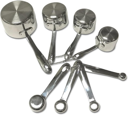 All-Clad Stainless-Steel 8 pc. Standard-Size Measuring Cup & Spoon Combo Set