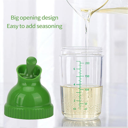 VINGVO 200ml Salad Dressing Container, Condiment Bottles, Salad Dressing Bottles Salad Dressing Shaker Prevent Leakage Salad Dressing Jar with Lid