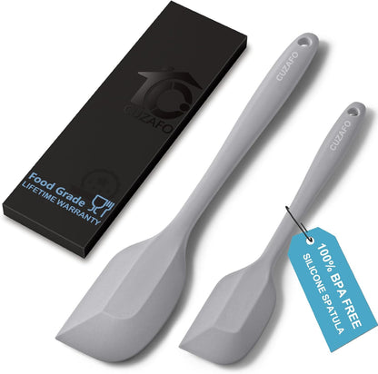 BPA Free Heat Resistant 600℉ Silicone Spatula, Turner Mixing Spatulas set Dishwasher Safe for Nonstick Cookware, Classic Blue