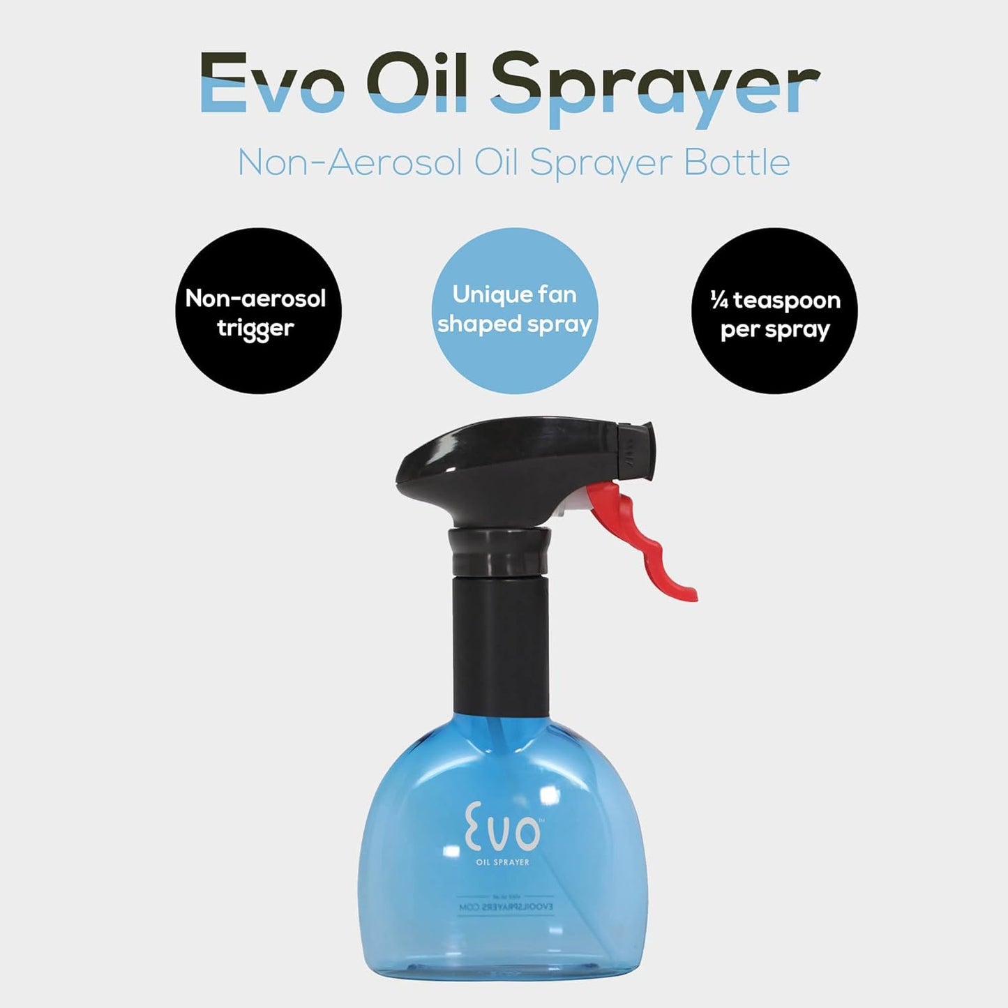 Evo Oil Sprayer Minis, Non-Aerosol for Olive, Cooking Oils, and Vinegars, 8-Ounce Capacity, 1 Each Yellow and Green