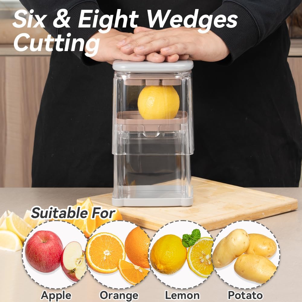 Badelite French Fry Cutter 3 in 1 Potato Onion Chopper Multifunction Egg Apple Slicer Kitchen Vegetable Cutter Dicer for Cucumber, Tomato, Zucchini, Carrot, Citrus Stainless Steel Blade