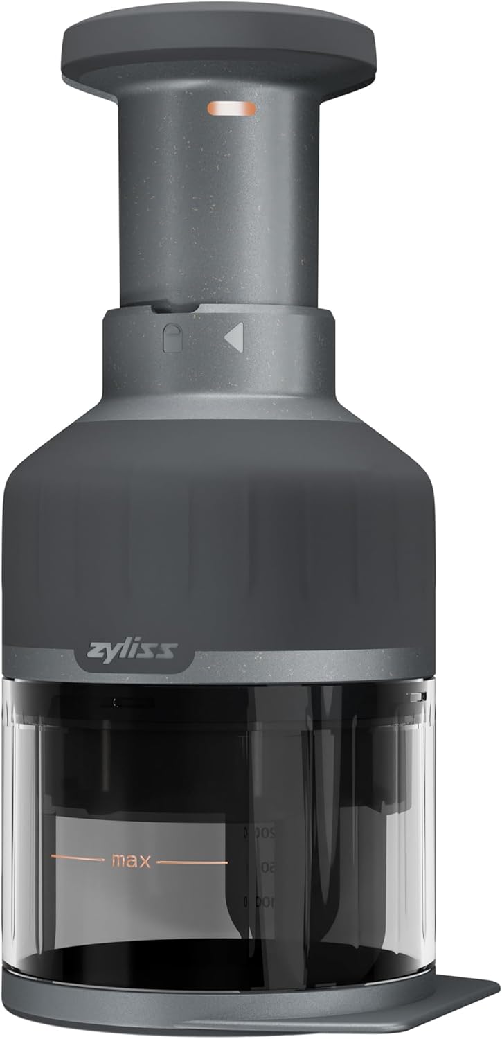 Zyliss Zick Zick Classic Food Chopper - Convenient for Easy, Healthy Meal Prep - Manual Vegetable Chopper with Stainless Steel Blades - Compact & Dishwasher Safe - Zick Zick 3.0