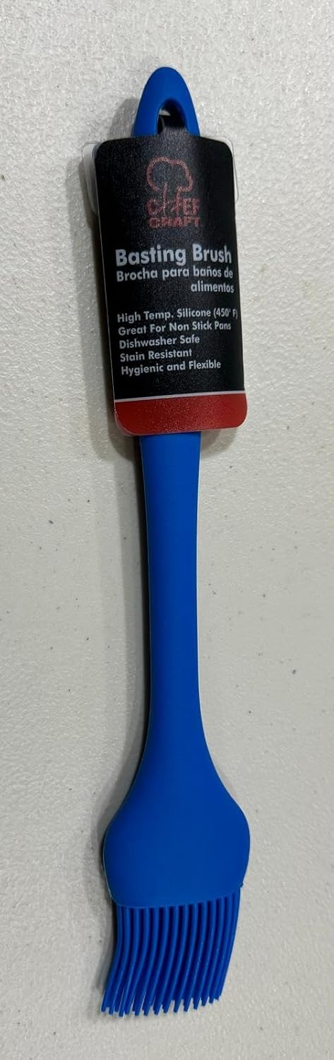Chef Craft Premium Silicone Basting Brush, 10.25 inch, Pink