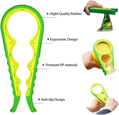 Easy-Twist Jar Opener: Maxracy Effortless Lid Opening for Weak Hands & Arthritis | Versatile Bottle Opener | Jar Openers & Bottle Openers