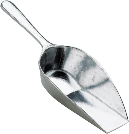 HIC Kitchen Flat Bottom Food Utility Scoop, 7.5-Inch, 185-Millimeter, Set of 2, Commercial-Grade Anodized Cast Aluminum
