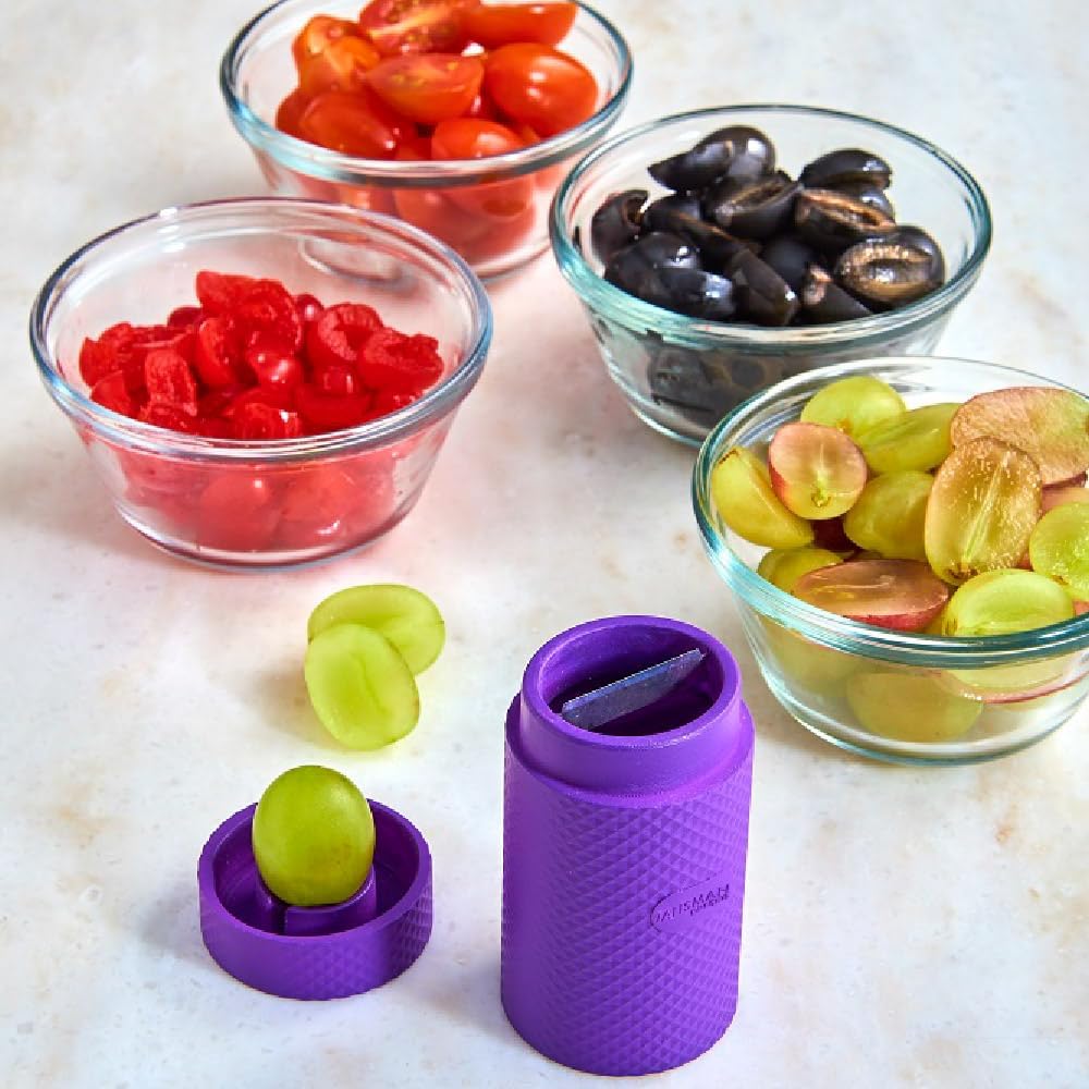 Talisman Designs Grape Cutter, Easy Slicer for Grapes, Tomatoes & Olives, Dishwasher Safe