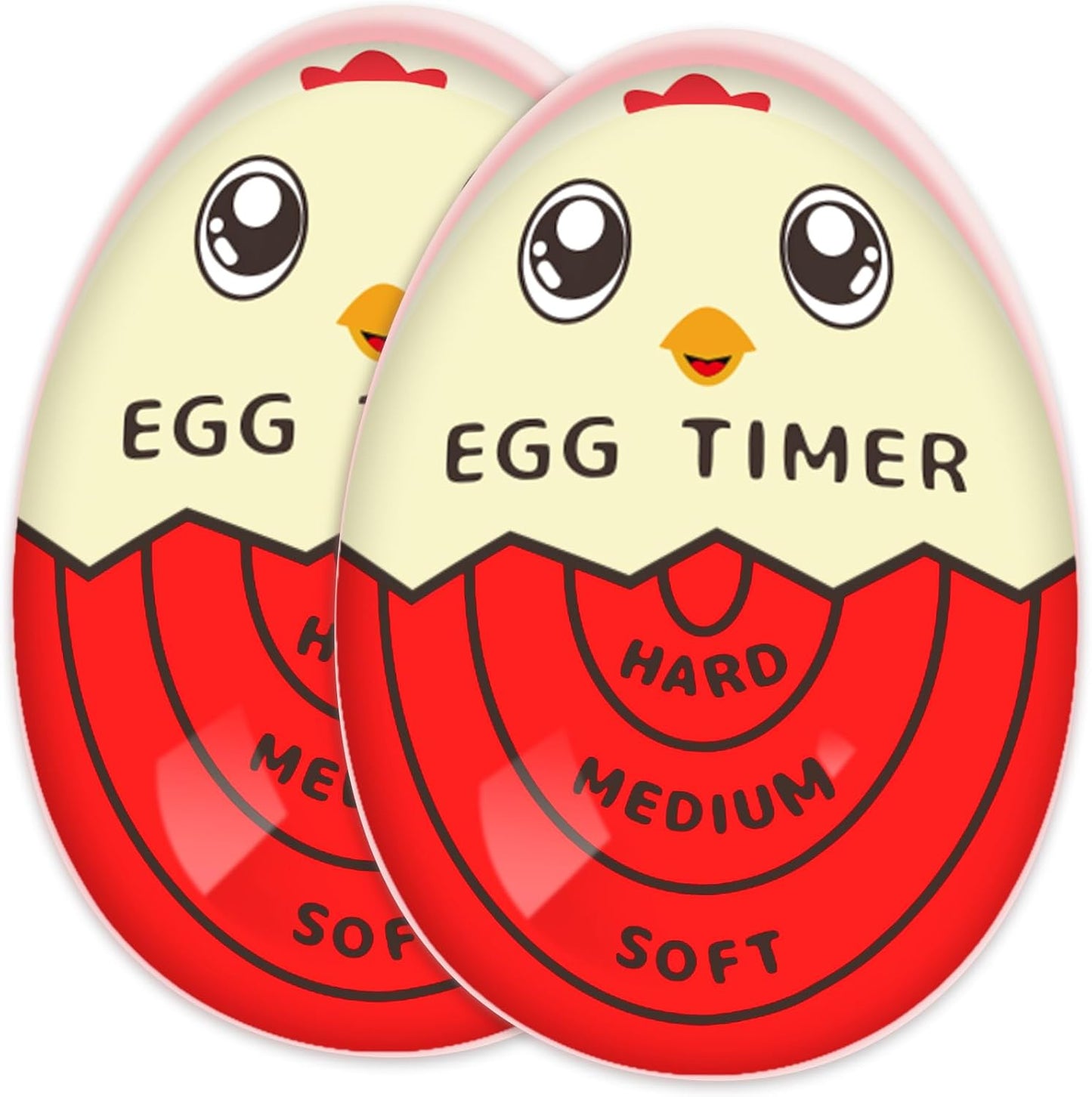 Lasubst Egg Timer for Boiling Eggs that Changes Color When Done, Tricolor