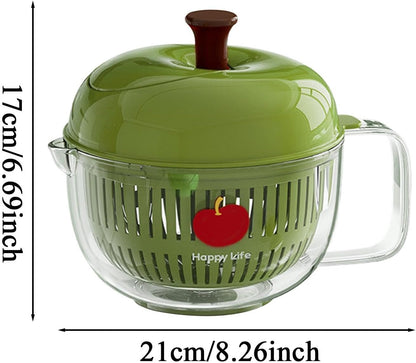 Salad Spinner, Salad Washer And Spinner, Fruit And Vegetable Washer & Dryer, Lettuce Spinners With Vegetable Washing Basket, Fruit Washing Bowl, Easy-Clean Kitchen Gadget For Greens