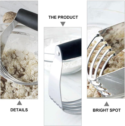 Gadpiparty Stainless Steel Dough Pastry Cutter and Blender Heavy Duty Baking Tool for Smooth Dough Mixing and Pastry Preparation