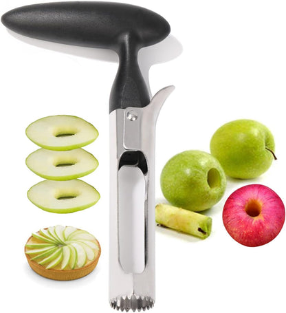 Apple Slicer with 12 Blades Extra Large Heavy Duty Stainless Steel Apple Corer, Dishwasher Safe Easy to Use Sharp Apple Slicer and Corer for Vegetables, Fruit and Pineapple