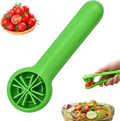 Grape Cutter Slicer, 2026 New Grape Cutter Tool, Grape Tomato Cherry Strawberry Cutter Tools Into 4 Pieces for Vegetable Fruit Salad, Quarter Grape Slicer Kitchen Gadget (1PC)