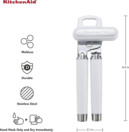 KitchenAid Gourmet Multifunction Can Opener/Bottle Opener, 8.36-Inch, Black