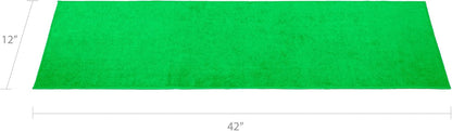 Eurow Microfiber Lettuce Wrap Towels, Ultra Absorbent Terry Weave Vegetable Drying Cloths, Reusable Kitchen Towels for Greens, Herbs, Produce, Space-Saving Alternative,12" x 42", Green, 2-Pack