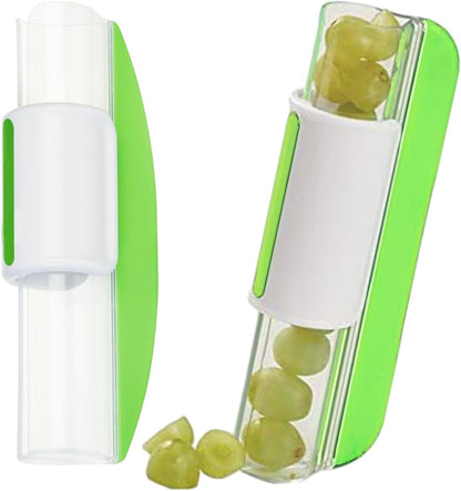 Grape Cutter Tomato Slicer Small Fruit Cutter Fruit Vegetable Slicer Fruits Slicers Kitchen Accessories(COLOR:green)
