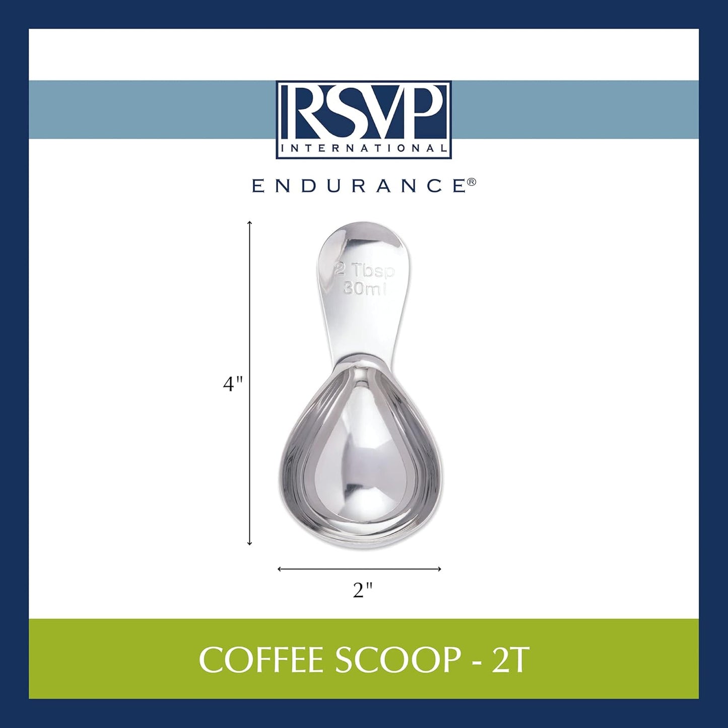 RSVP International Coffee Scoop Collection, 2-Tablespoon, Red Acrylic
