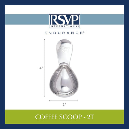 RSVP International Coffee Scoop Collection, 2-Tablespoon, Red Acrylic