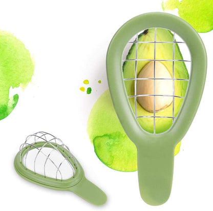 Fdit Stainless Steel Avocado Cuber and Dicer Tool Avocado Chunks Slicer for Avocados One Size Dicing Fruit Salad Kitchen Gadget Tool