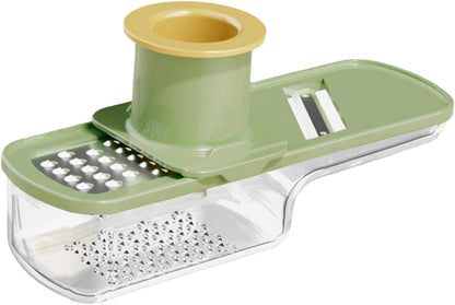 Ginger Garlic Grater Ginger Garlic Grinding Cooking W Container Multi Purpose Easy Grip Manual Kitchen Tool for Baking, Green