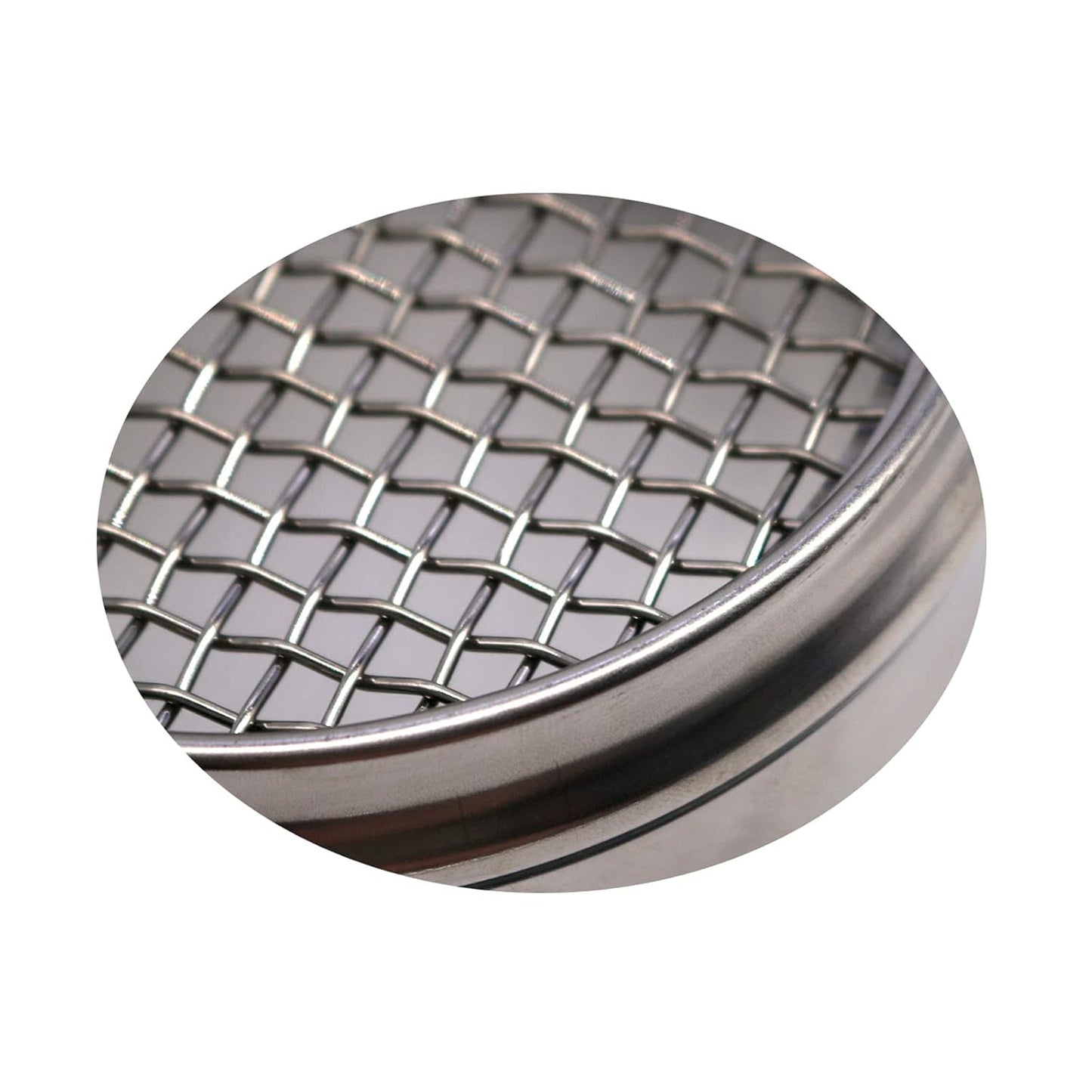 LABALPHA 70 Mesh Lab Sieves, Test Sieve #70 Mesh, 4'' Diameter, 304 Stainless Steel Wire Cloth (0.22mm)
