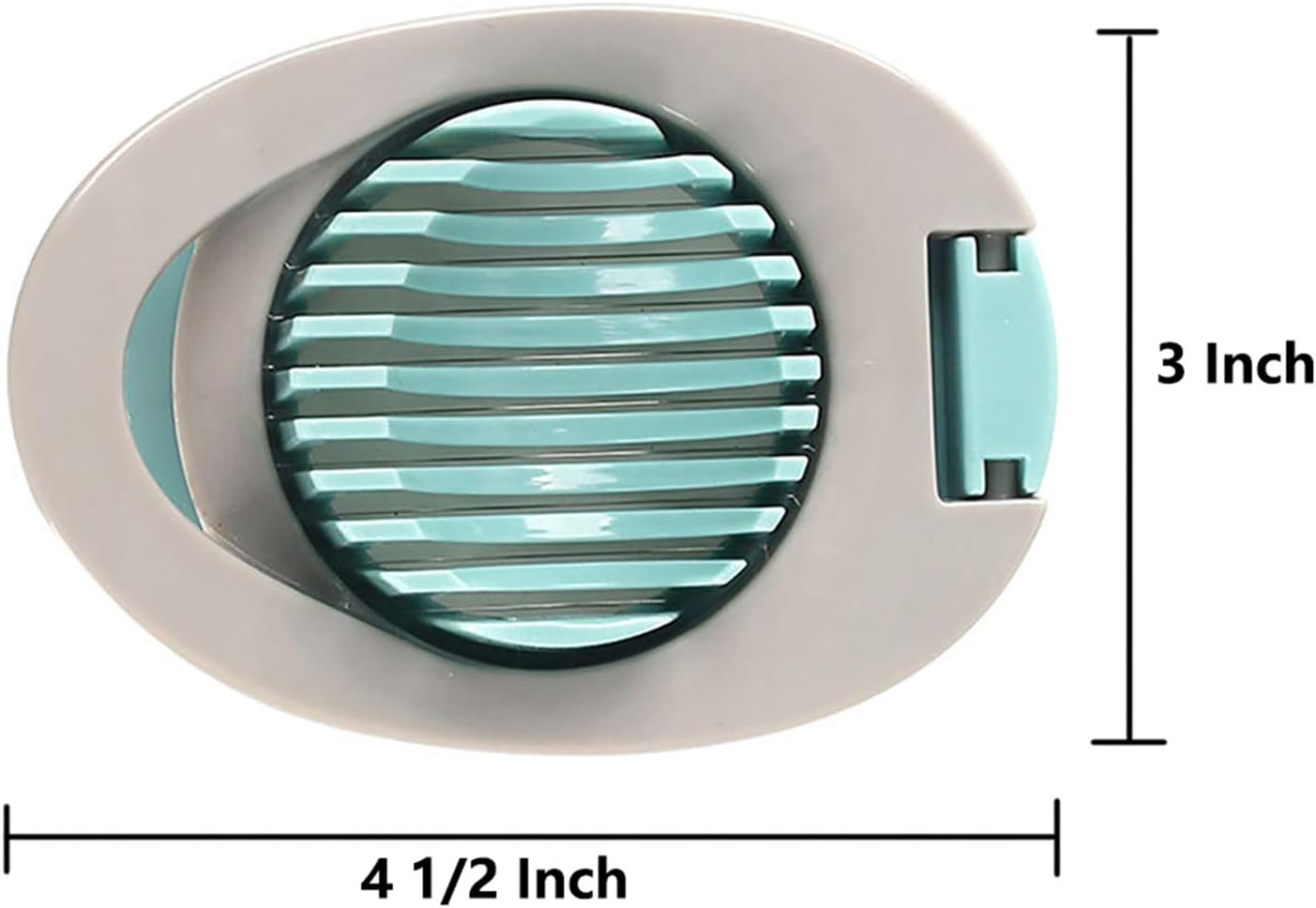 Ortarco Egg Slicer for Boiled Eggs Strawberry Cutter with Stainless Steel Wire （Green）