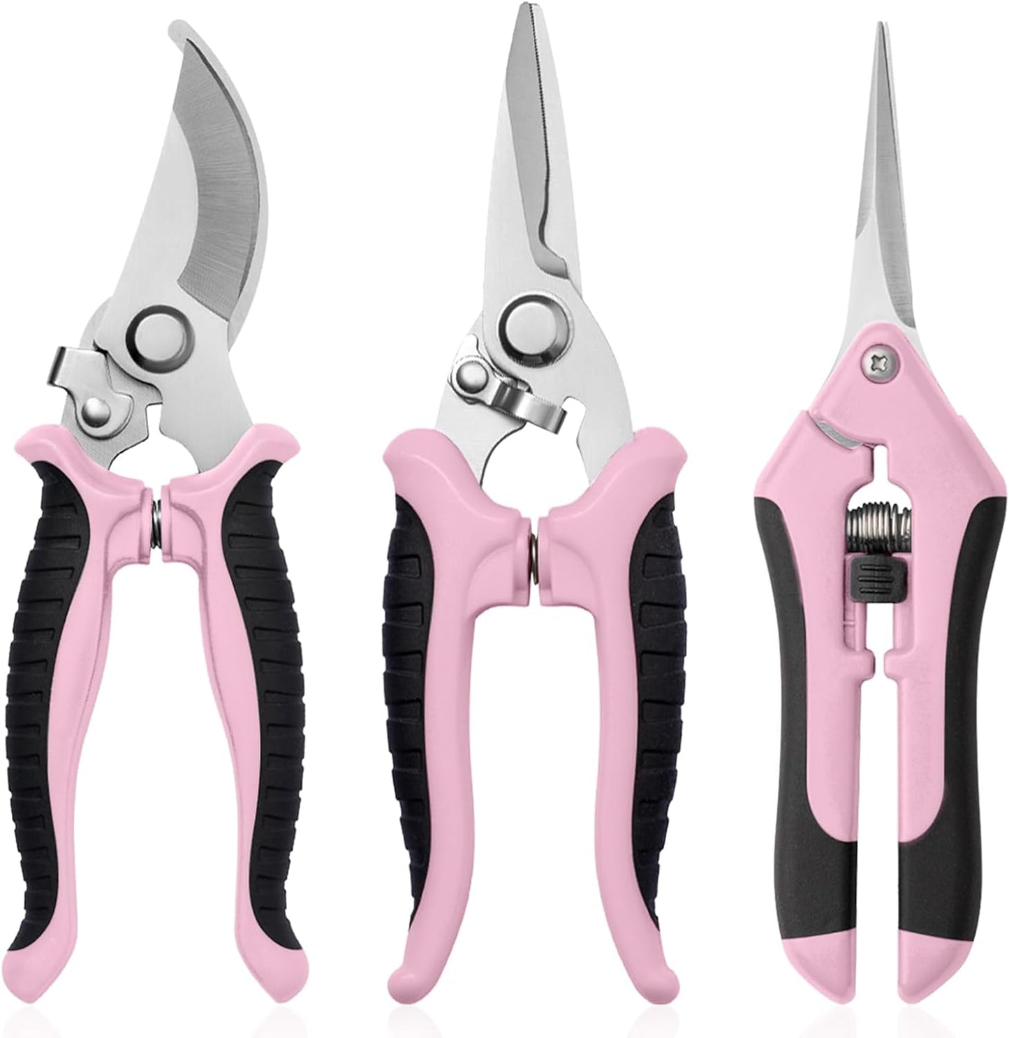 Garden Pruning Shears 3 Pack Gardening Shears Garden Scissors Stainless Steel Plant Flower Scissors Clippers Pruning Shears tijeras de jardinería