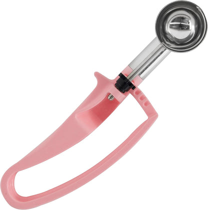 Zeroll 2024 Universal Standard Length EZ Disher Food Portion Control Scoop Designed for Right or Left Hand Use Dishwasher Safe NSF Approved, 2-Inch, Red