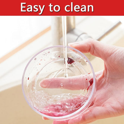 Cherry Pitter Tool With 7 Individual Holes - Quick Release Multi-Function Stoner Seed Remover for Making Jam, Red