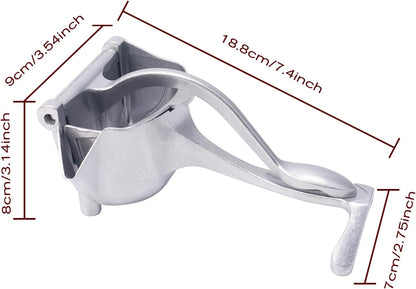 Manual Juicer, Hand Juicer Squeezer, Lemon Squeezer, Fresh Fruit Juice Extractor, Ergonomic Grip & Easy To Clean – Ideal For Fruits (Orange, Pomegranate, Lime, Grapefruit) | Home Kitchen Must-Have