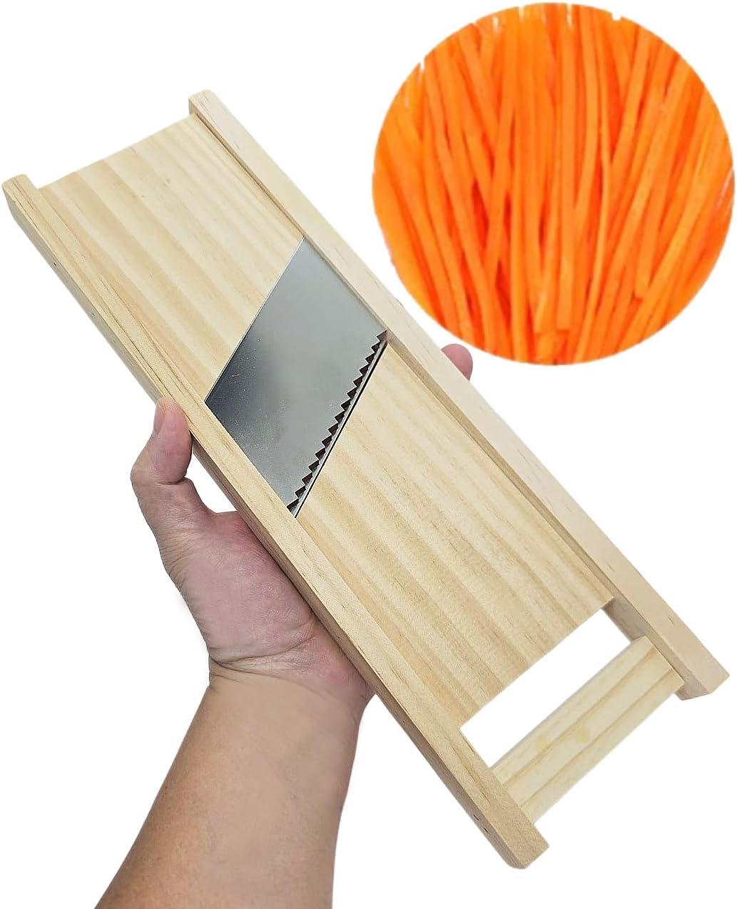 WitnyStore Kitchen Tool 8½" Long Orange Plastic Handle Stainless Steel Peeler - Thai Cooking Utensils Multipurpose Portable Hand-Held Cookery Equipments for Preparing Food Fruit Vegetable