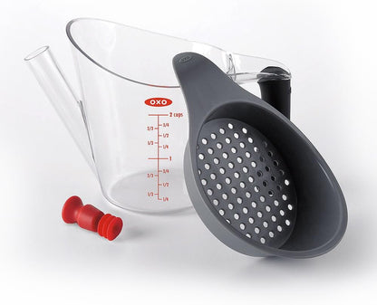 OXO Good Grips 2-Cup Fat Separator - Clear/White/Black