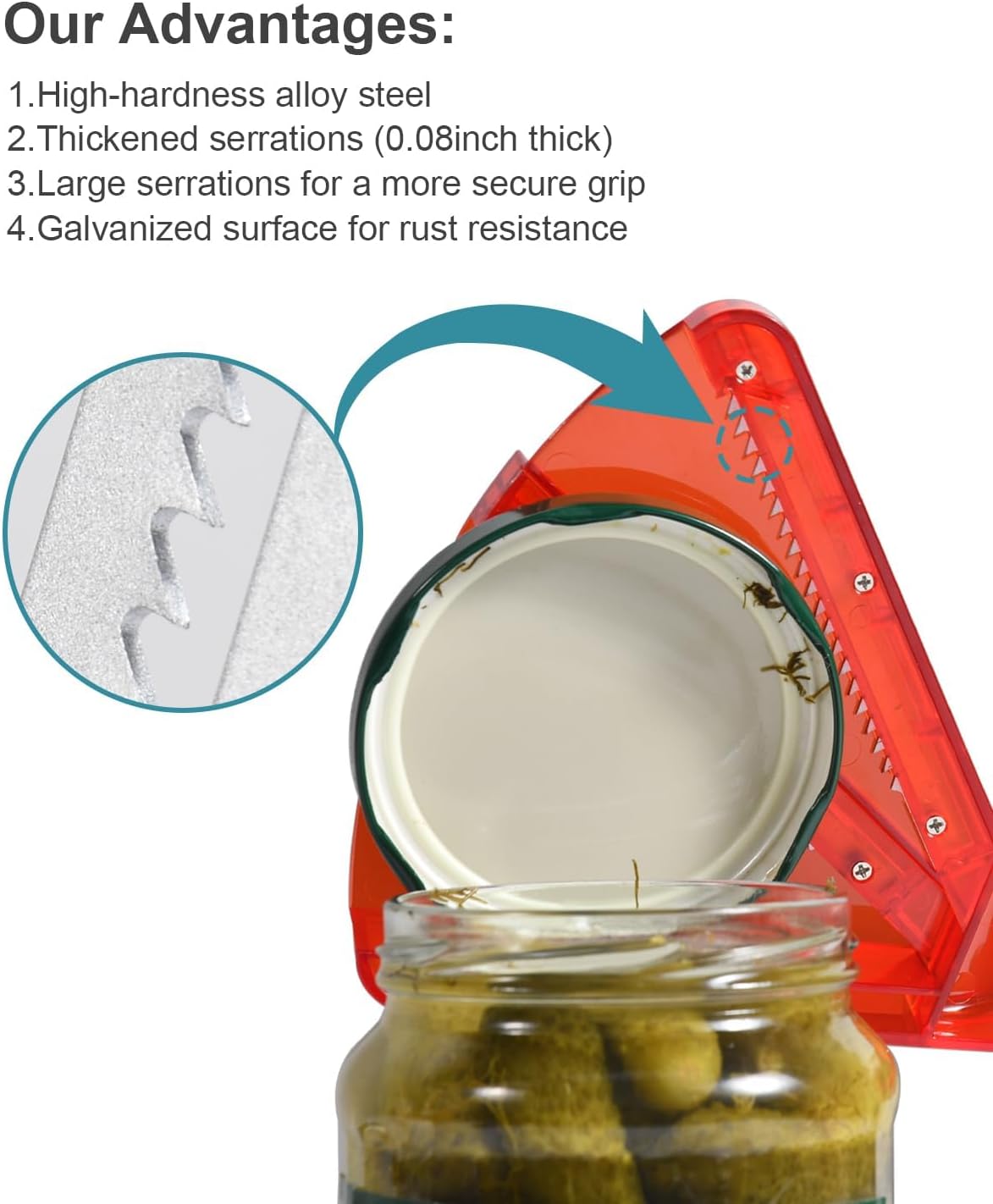 Jar Opener for Weak Hands, Dual-Layer Multifunctional Jar Opener Gripper, Bottle Openers for Seniors, Kitchen Gadgets, Non-Slip Jar Openers for Seniors, Arthritis, Lid Opener,