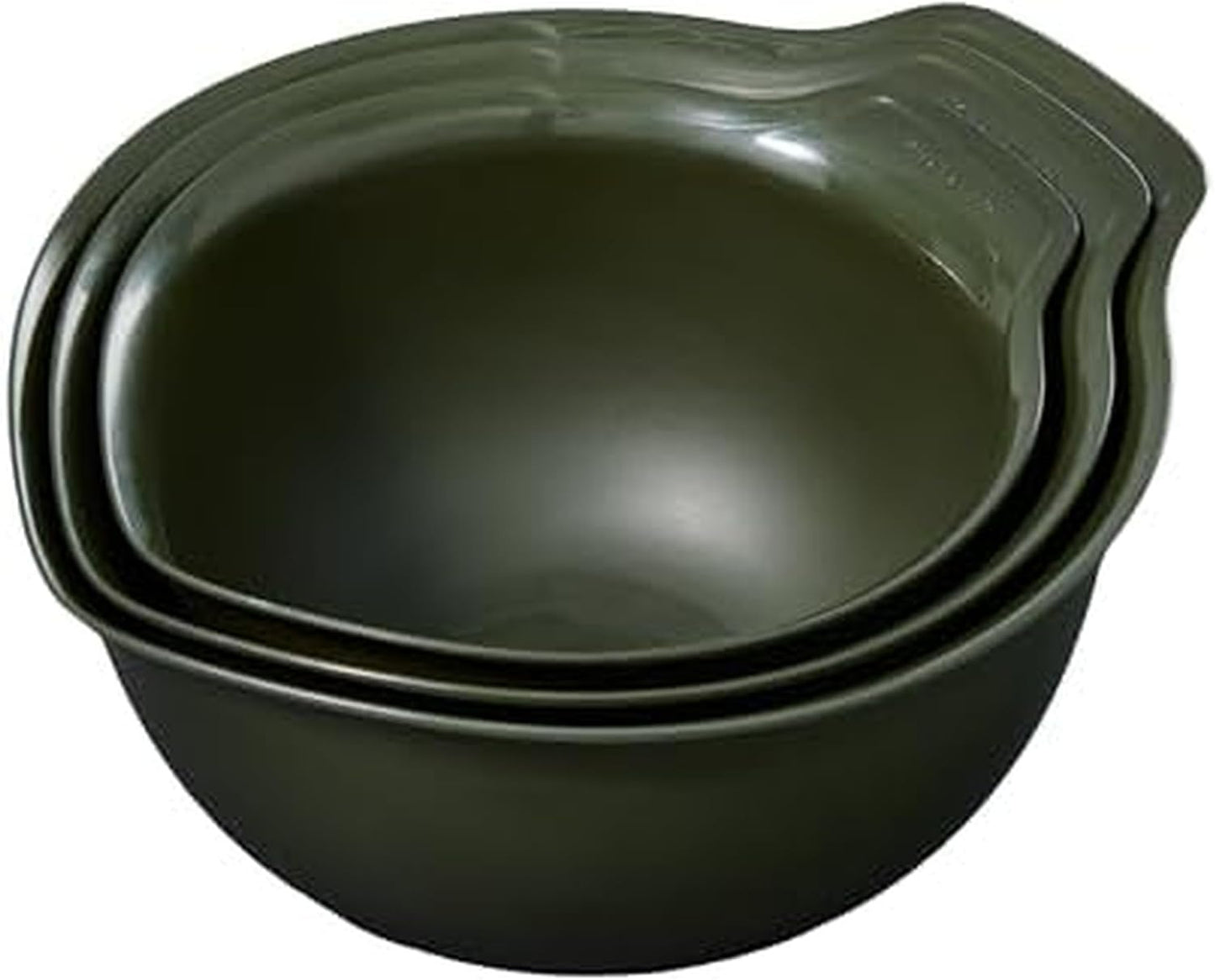 KitchenAid Universal Nesting Plastic Mixing Bowls, Set Of 3, 2.5 quart, 3.5 quart, 4.5 quart, Non Slip Base with Easy Pour Spout to Reduce Mess, Dishwasher Safe, Aqua Sky, White, Gray