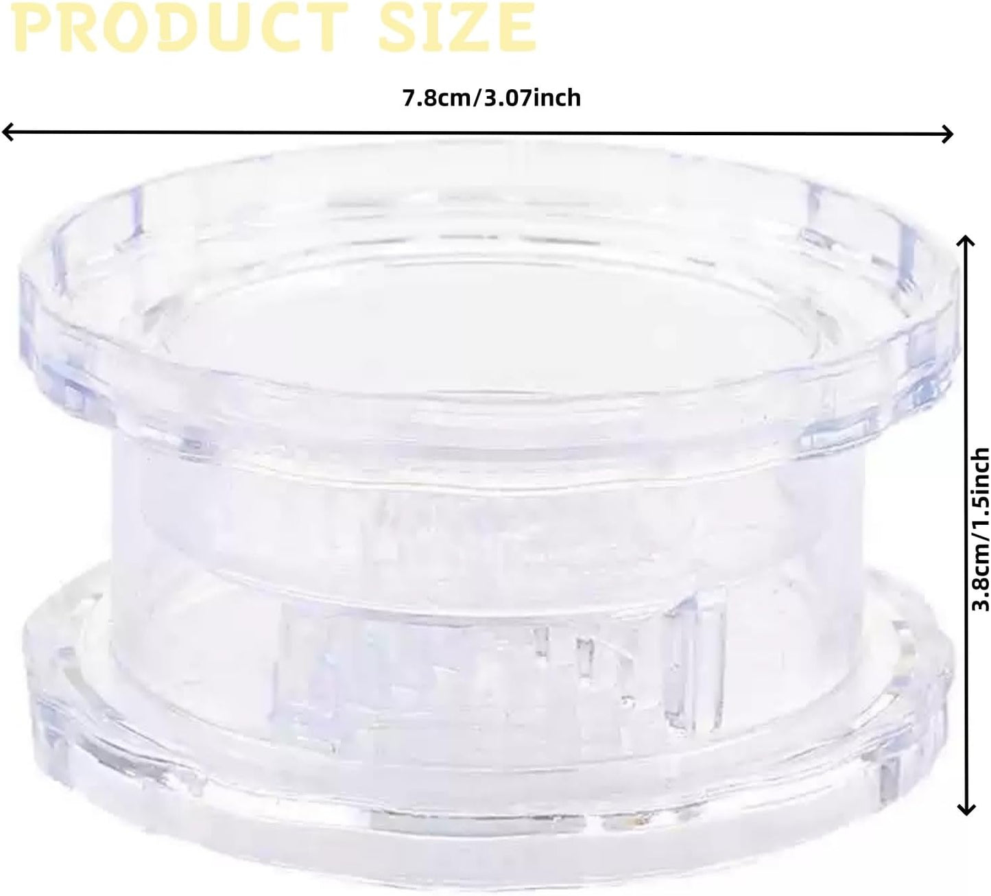 Transparent Manual Garlic Twist, Multi-Functional Mincer & Grinder for Garlic, Onion, Ginger, Herbs, Nuts, Impact Resistant Kitchen Gadget & Home Accessory