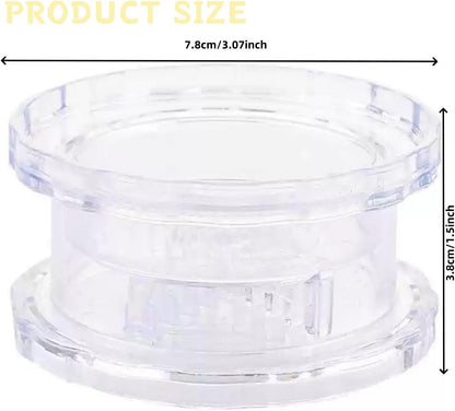 Transparent Manual Garlic Twist, Multi-Functional Mincer & Grinder for Garlic, Onion, Ginger, Herbs, Nuts, Impact Resistant Kitchen Gadget & Home Accessory