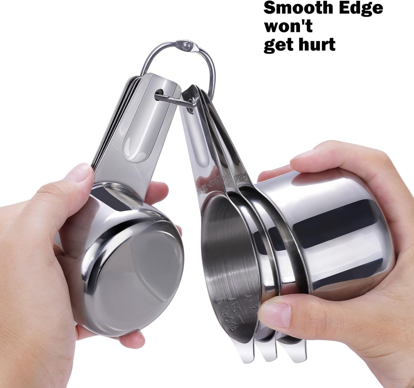 20PCS Measuring Cups and Spoons Set, Stainless Steel Stackable Nesting Measuring Set with Leveler for Baking, Cooking, Dry & Liquid Ingredients