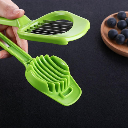 Leadigol Stainless Steel Egg Slicer Boiled Egg Cutter Handheld Mushroom Kiwi Divider Tomato Cutter Egg Split Device Home Kitchen Bar Tool Multi-purpose Slicing Mould