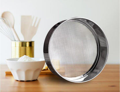 LOVEDAY 6 Inch Stainless Steel Round Flour Sieve with 40 Mesh (18/8 Steel)