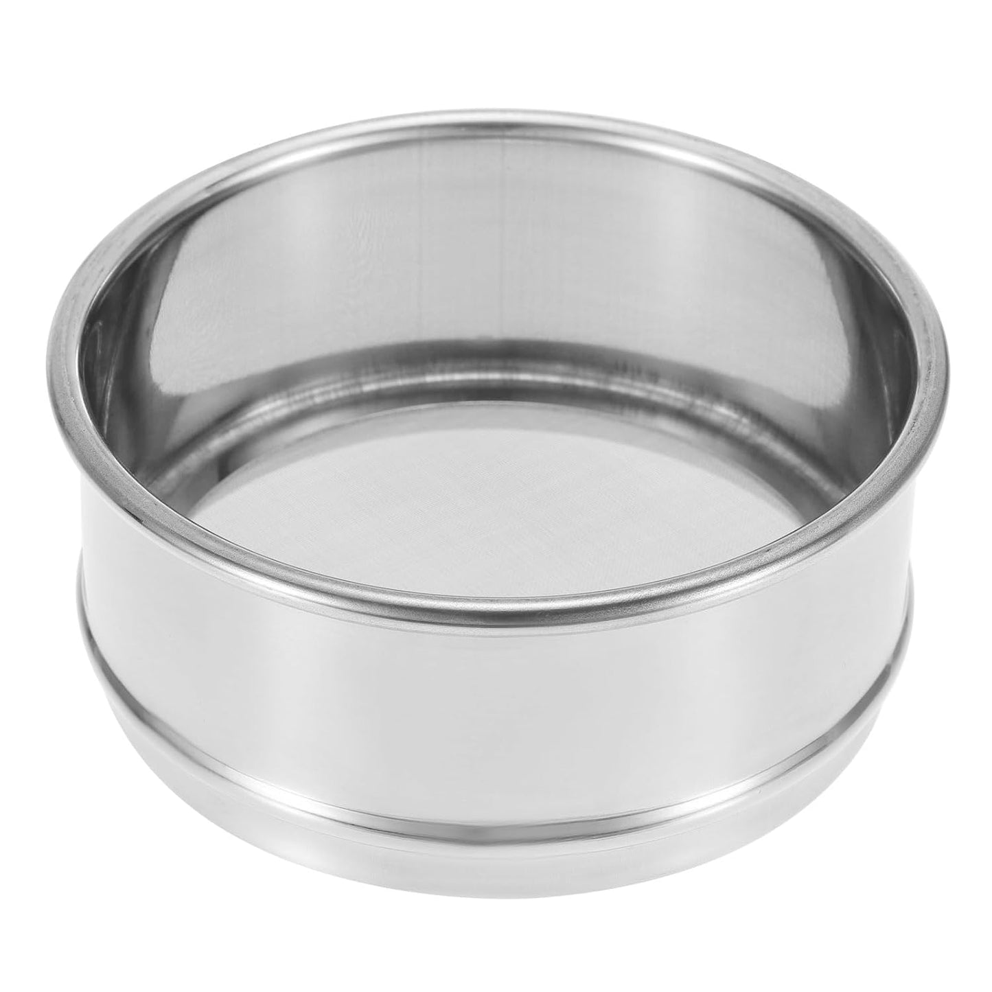 PATIKIL 150 Mesh Lab Sieve, 4" Diameter Test Sieve 304 Stainless Steel Wire Cloth (0.1mm) for Industrial Laboratory