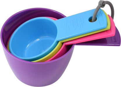 R&M International Colorful Measuring Spoons, 5-Piece Set