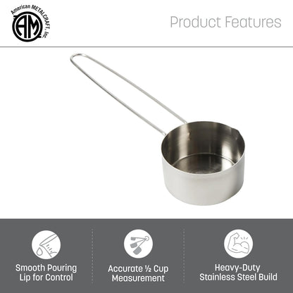 American METALCRAFT, Inc. American Metalcraft MCL125 Stainless Steel Measuring Cup, 1 1/4-Cup