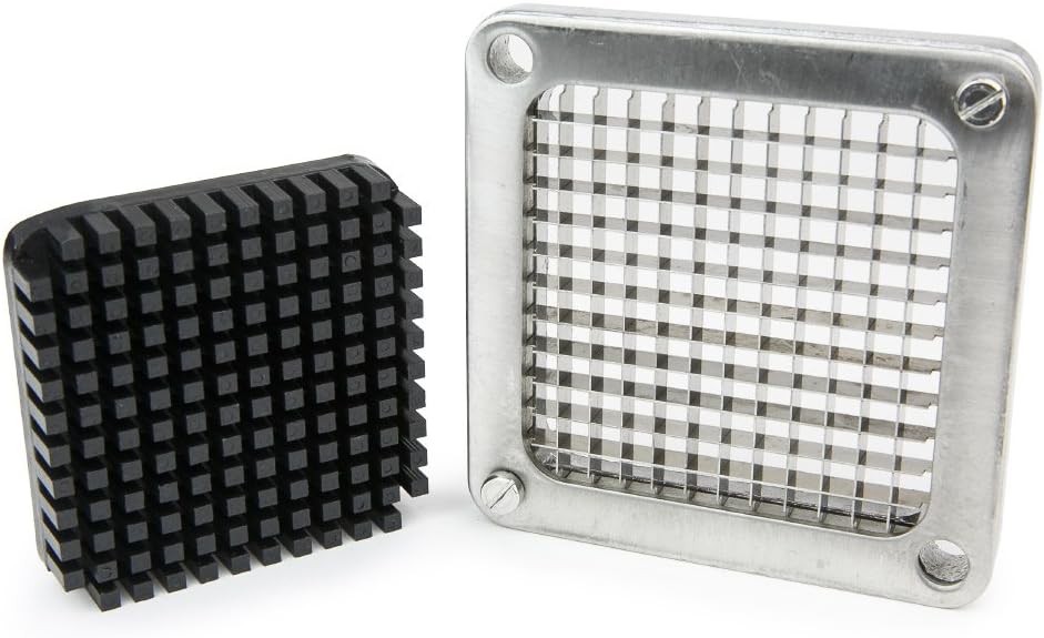 WYZworks Replacement 2-Hole 3/8" Blade Assembly and Pusher Block Kit for Commercial French Fry Cutter